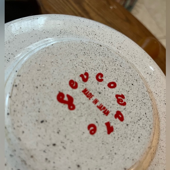 Vtg 70’s Spice Of Life Fondue Pot - Enamelware Vegetable Medley Cottage core - Picture 11 of 12